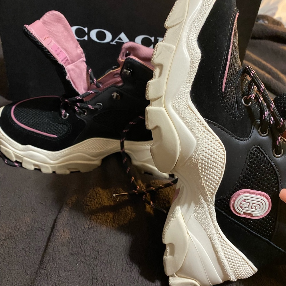 Coach boot sneakers great condition